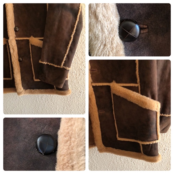 COLE HAAN REAL FUR LAMB LEATHER JACKET COAT/NWT - Picture 8 of 16